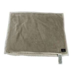 UGG Home Sherpa Fleece Pillow Sham Standard Taupe Beige Reversible Zipper